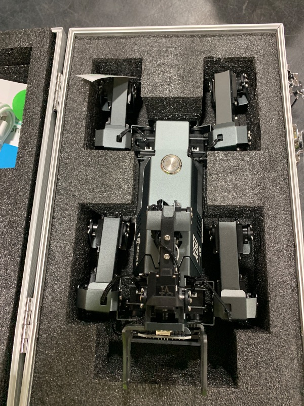 Photo 1 of ELECFREAKS microbit Robotic Dog Xgo V2 Kit, 15 Movable Joint DIY Programmable Full Metal Bionic Robot Kit, STEM Educational Project for Open Source Hardware(Without Micro:bit)