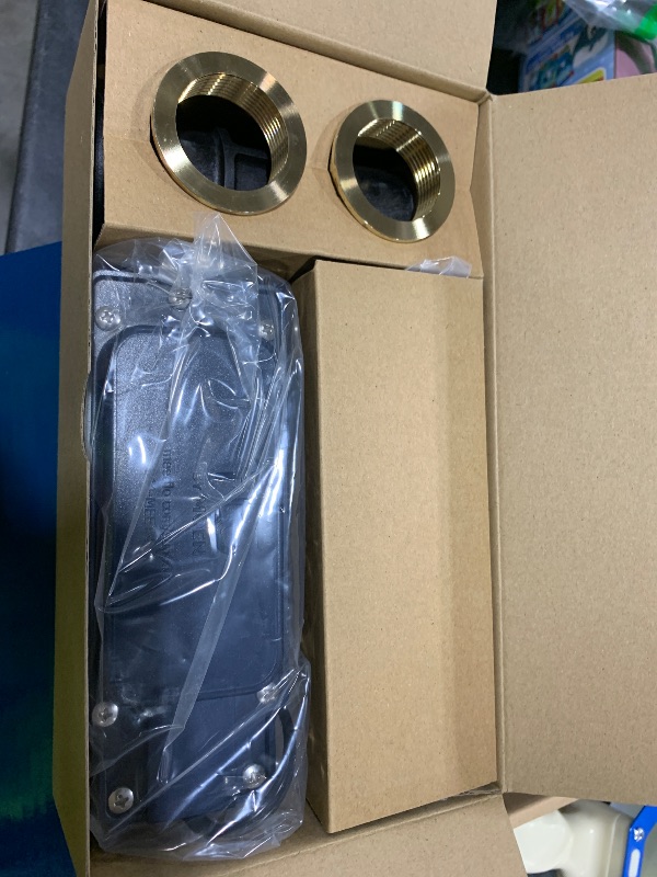 Photo 1 of Moen Flo 1-1/4-inch Smart Water Shut Off Valve, Smart Home Water Monitor Leak Detector, Wifi Connected, App Enabled Flow Meter and Shutoff, 900-002