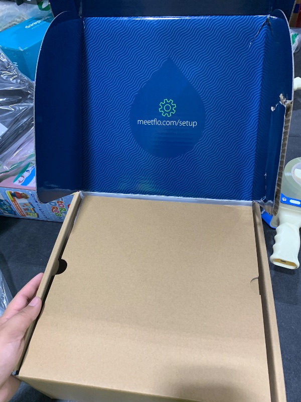 Photo 1 of Moen Flo 1-1/4-inch Smart Water Shut Off Valve, Smart Home Water Monitor Leak Detector, Wifi Connected, App Enabled Flow Meter and Shutoff, 900-002