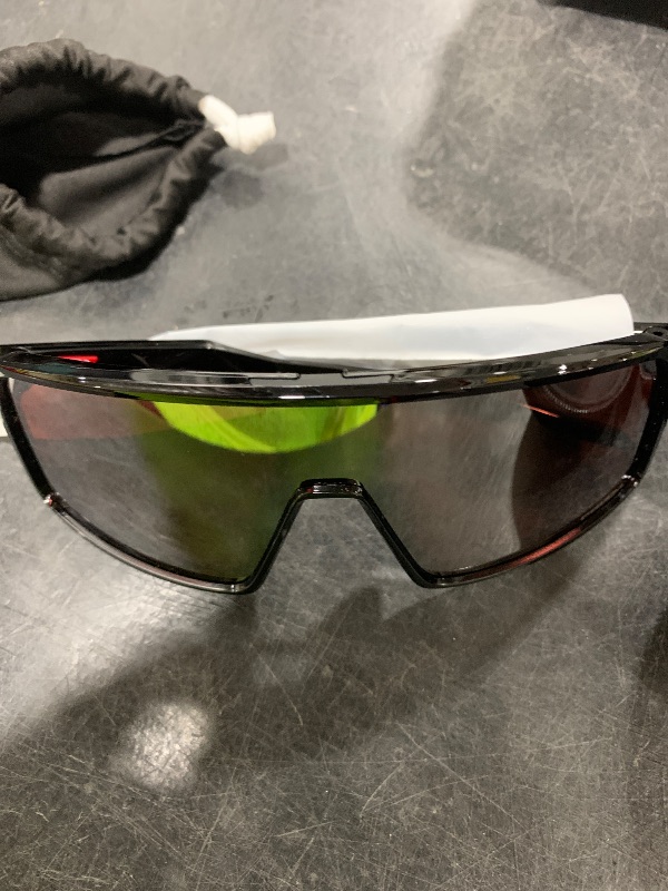Photo 1 of Oakley Mens OO9406 Sutro Rectangular Sunglasses, Polished Black/Prizm Snow Black Iridium, 37 mm