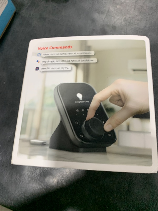 Photo 1 of SwitchBot Hub 3 (3rd Gen) Smart Home Command Center: Screen + Physical Dial, IR Remote Hub for TVs/ACS, Temp/Humidity Sensor (±0.2°C), Matter Bridge, Bluetooth 200m, Works on 2.4GHz WiFi