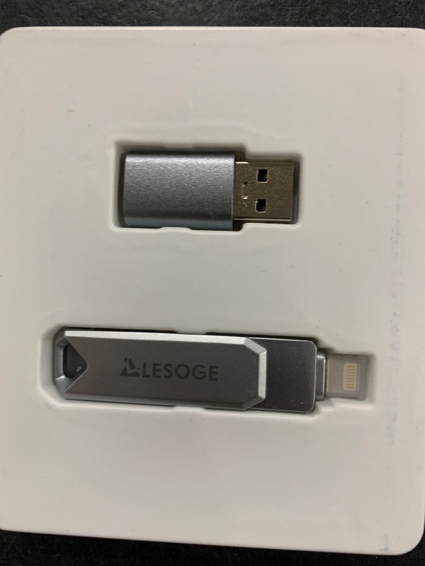 Photo 1 of MFi Certified 512GB Flash Drive for iPhone Photo Stick Thumb Drive, USB Memory Stick iPhone Flash Drive for Photos Videos, High Speed Jump Drive External Storage for iPhone/iPad/Android/PC (Grey)