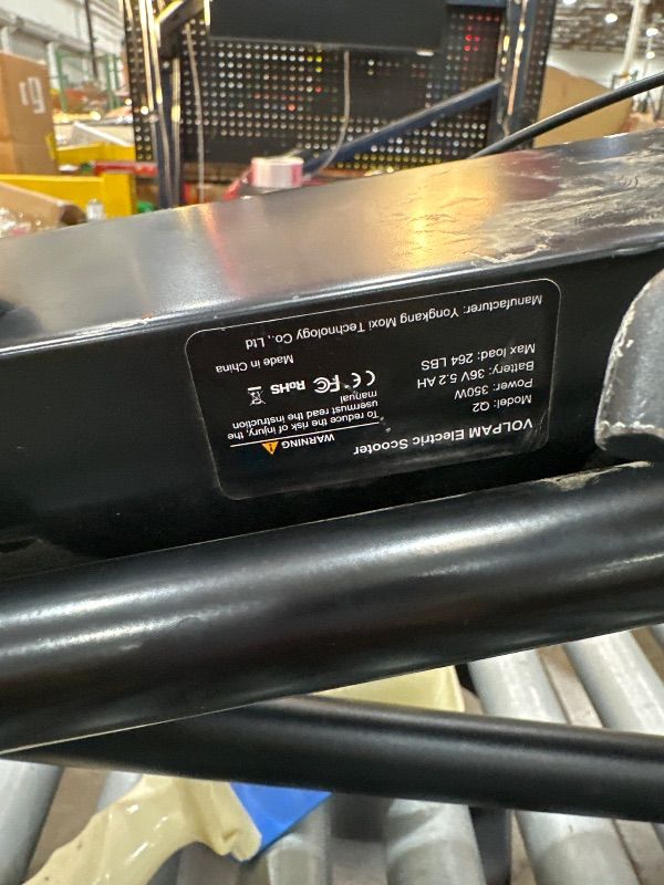 View 4 of *** PARTS ONLY *** VOLPAM Electric Scooter - 350W Motor, 19 MPH, 8.5" Solid Tires, Dark Green