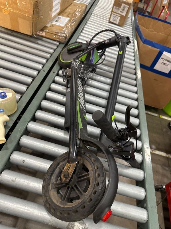 View 3 of *** PARTS ONLY *** VOLPAM Electric Scooter - 350W Motor, 19 MPH, 8.5" Solid Tires, Dark Green