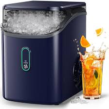 View 3 of (out of package, minor usage) Silonn Nugget Ice Maker Countertop, Pebble Ice Makers with Crushed Soft Chewable Ice, 33lbs Per Day with Scoop, Pellet Portable Ice Machines with Auto-Cleaning for Home, Kitchen, Office, Black