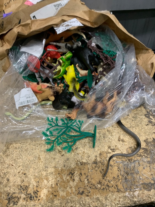 View 4 of 100Piece Set of Animals Figures & Accessories in Storage Container