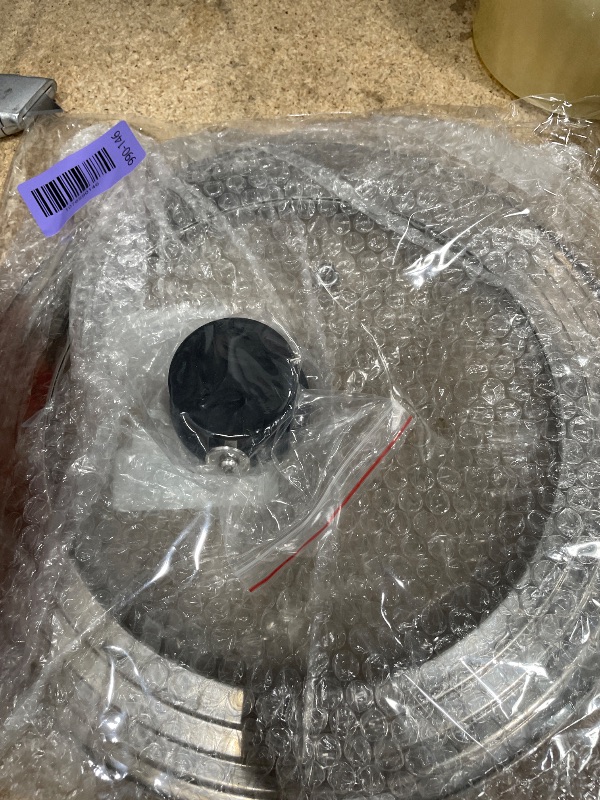View 2 of 10.5 Inch Universal Pans Lid, Stainless Steel Pots Lid Fit 9, 10,10.5 Inch Pots and Pans, Heat Resistant Stainless Steel and Tempered Glass Lid, 10.5 In Frying Pan Lid
