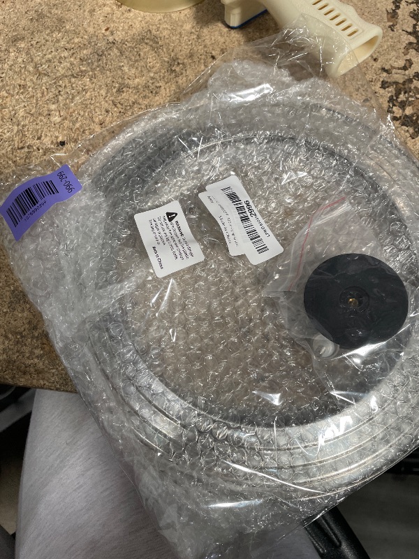 View 2 of 10.5 Inch Universal Pans Lid, Stainless Steel Pots Lid Fit 9, 10,10.5 Inch Pots and Pans, Heat Resistant Stainless Steel and Tempered Glass Lid, 10.5 In Frying Pan Lid