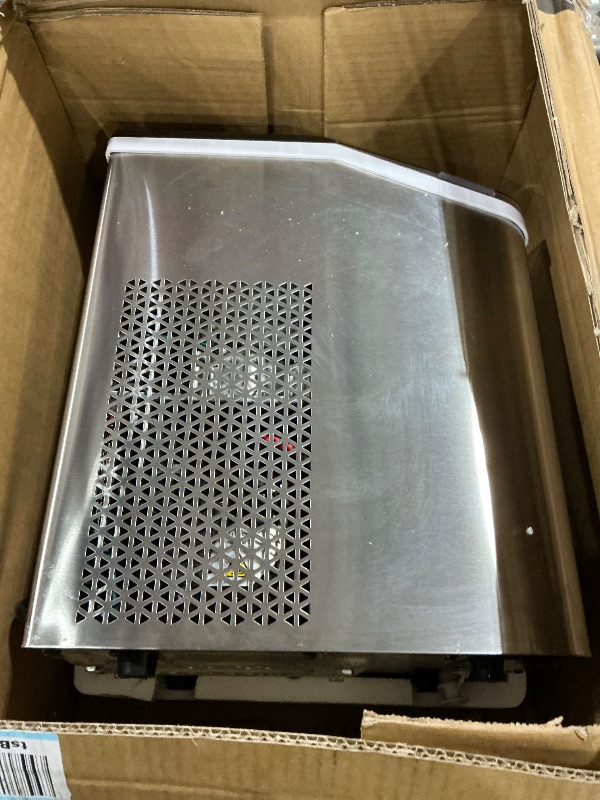 View 3 of **PARTS ONLY** EUHOMY Nugget Ice Maker Countertop, Max 40lbs/Day, Auto-Cleaning, 2Qt Reservoir, Compact Sonic Ice Maker with 2.5lbs Basket and Scoop, Soft Chewable Nugget Ice for Home/Party/RV/Camping (Stainless)