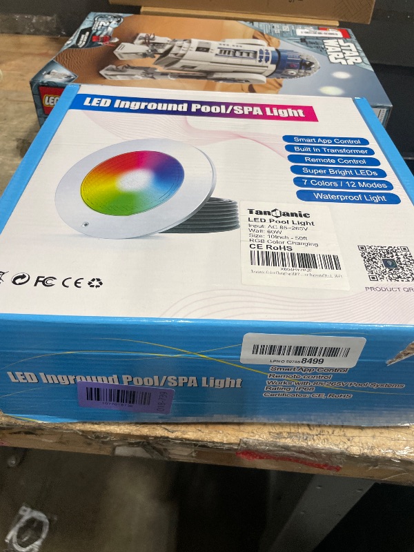 Photo 1 of 10 Inch LED Pool Light for Inground Pool 60W Color Changing Pool Lighting