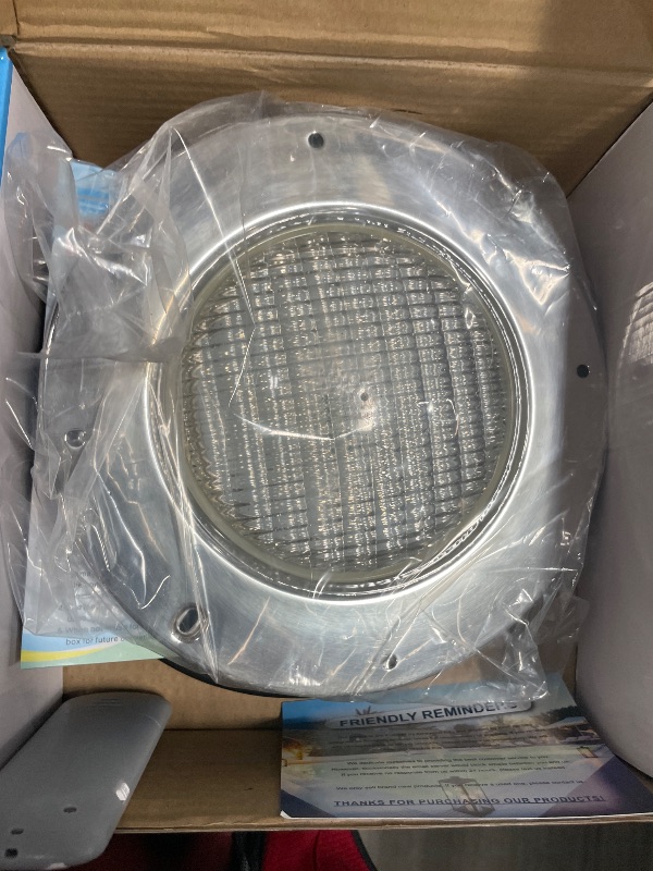 Photo 1 of 10 Inch LED Pool Light for Inground Pool 60W Color Changing Pool Lighting
