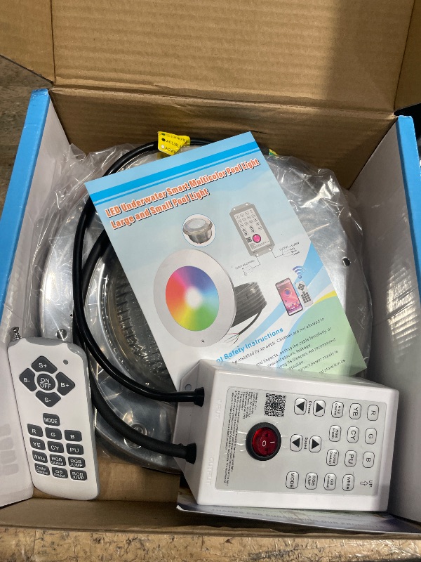 Photo 1 of 10 Inch LED Pool Light for Inground Pool 60W Color Changing Pool Lighting
