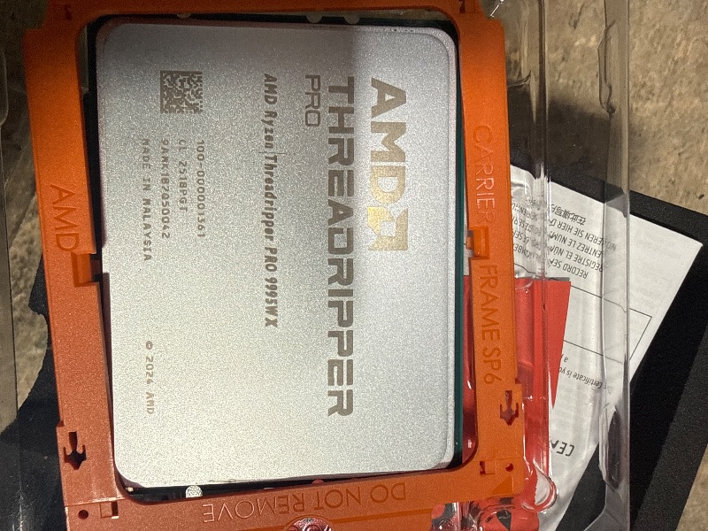 Photo 1 of AMD Ryzen Threadripper PRO 9000 WX-Series Processor
