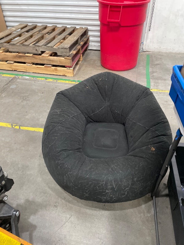 View 3 of ***3 ONLY ***Realspring Inflatable Bean Bag Chair, Air Pump,Black PACK OF 3