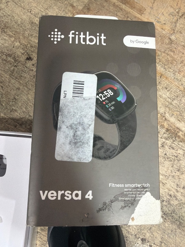 View 3 of **MAY HAVE TO TROUBLESHHOT TO FIX** Google Fitbit Versa 4 Fitness Smartwatch - Black/Graphite