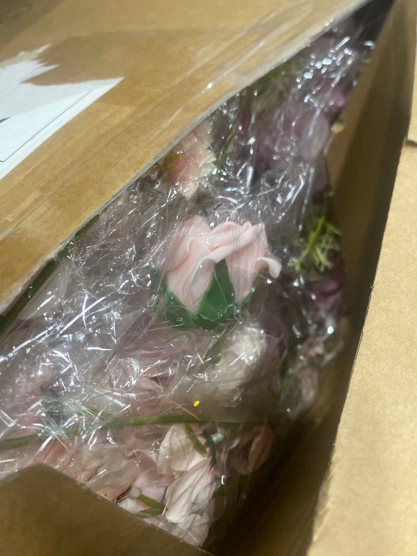 Photo 1 of Acellegic 2 Pcs Pink Artificial Flowers Balls
