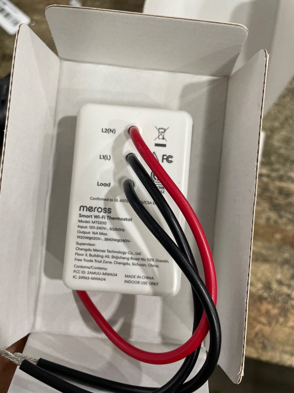 View 3 of ***** ONLY SMART THERMOSTAT, NO HEATER INCLUDED PRICE CHANGE $79***************** meross Matter Smart Thermostat for Electric Baseboard Heaters