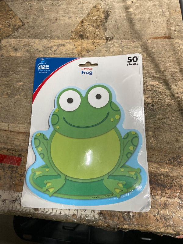 View 2 of **Only the frog pack** Carson Dellosa Colorful 4-Pack Notepad Set, 50 Sheet Boho Bird, Frog, Owl, and Flower Notepads, to Do List Notepad for Lists, Notes, and Classroom Organization, Office and School Supplies