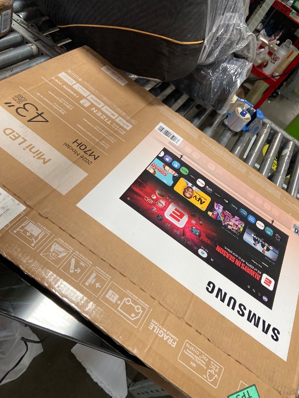 View 2 of **BROKEN SCREEN*** Samsung 43" QLED 4K Mini LED Smart TV