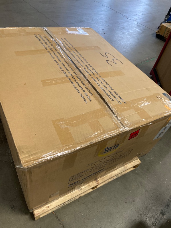 View 3 of **truck pick up only** Serta Tulsa Convertible Sleeper Loveseat, Navy Blue