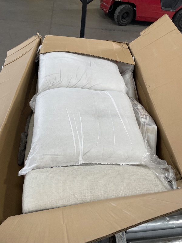 View 2 of **TRUCK PICKUP ONLY** Signature Design by Ashley Danum Reclining Loveseat, Stone Chenille, 64"