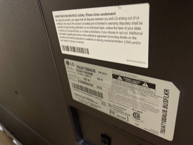 View 5 of **FOR PARTS ONLY** LG 75-Inch QNED AI QNED75B Series Mini LED 4K Smart TV, 2026 Model