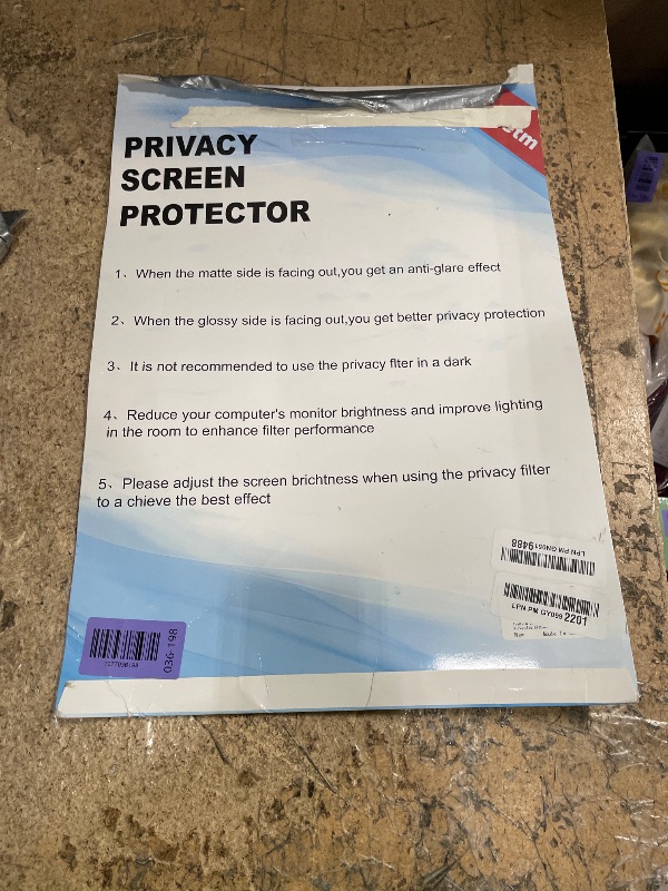 Photo 1 of [2-Pack] 20 Inch Monitor Privacy Screen, Anti-Glare Blue Light Filter