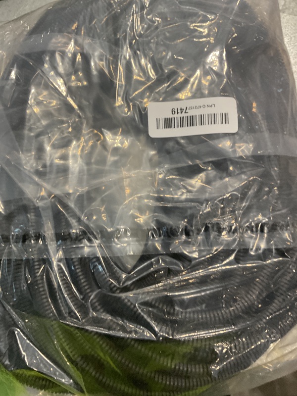 Photo 1 of 120 FT Wire Loom 3/8 Inch, Split Wire Loom Tubing Wire Conduit, Wire Protector Tubing – Black