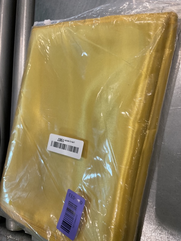 Photo 1 of 10 Pack Gold Satin Table Runners, 12 x 108 Inch Long Gold Table Runner for Christmas Party Wedding Birthday Banquet Decor, Table Runners for Round TablesLPNO465381987
