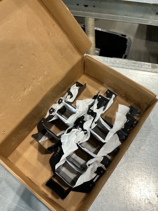 Photo 1 of 10 Pack 2x4 Joist Hanger Black Powder Coated, Q235B Galvanized Steel Face Mount Rafter Brackets, Fits Truss Connectors, Hurricane Ties for Wood Floor Deck, Ceiling Joists