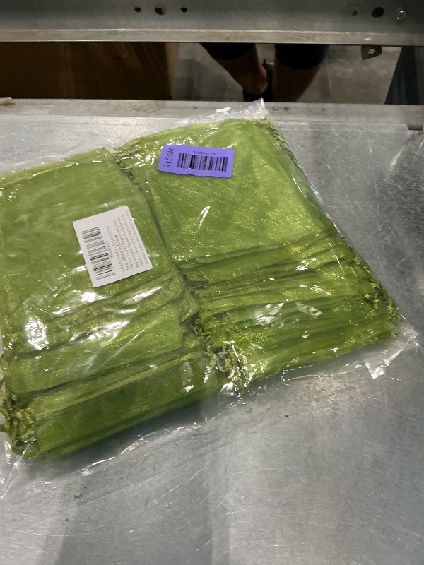 Photo 1 of 100Pcs Fruit Protection Bags, 4×6inch Fruit Netting Bags for Fruit Trees, Green Fruit Netting Cover Drawstring Mesh Bags Pest Barrier for Strawberry Blueberry Small Fruit