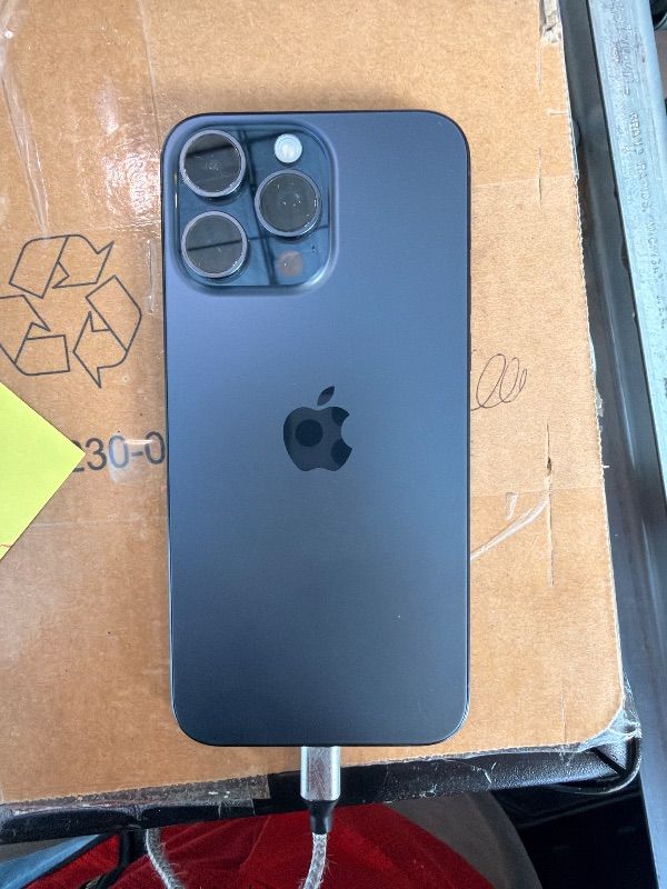 Photo 1 of [Non-Functional, speak with apple support] Apple iPhone (Renewed Premium) 15 Pro Max, 256GB, Blue Titanium - Unlocked