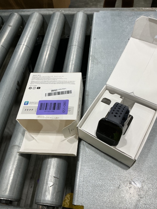 Photo 1 of * ** MISSING CHARGER AND MINOR DAMAGE TO THE SCREEN *** Amazfit Bip 6 Smart Watch 46mm, 14 Day Battery, 1.97" AMOLED Display, GPS & Free Maps, AI, Bluetooth Call & Text, Health, Fitness & Sleep Tracker, 140+ Workout Modes, 5 ATM Water-Resistance, Black