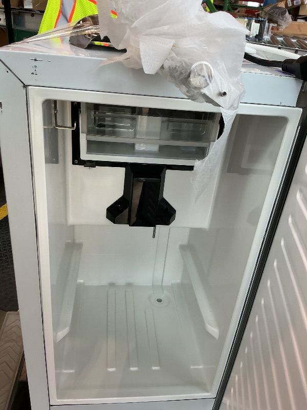 Photo 1 of [See Live Photos & Notes] EUHOMY Under Counter Nugget Ice Maker Machine, 66Lbs/Day, Bulit-in Freestanding Ice Maker with Gravity Drainage, Self-Cleaning & 24H Timer Ice Machine, for Home Use(Silver) BOX TATTERED BRAND NEW ITEM NEVER OPEN OPEN FOR PICTURE 