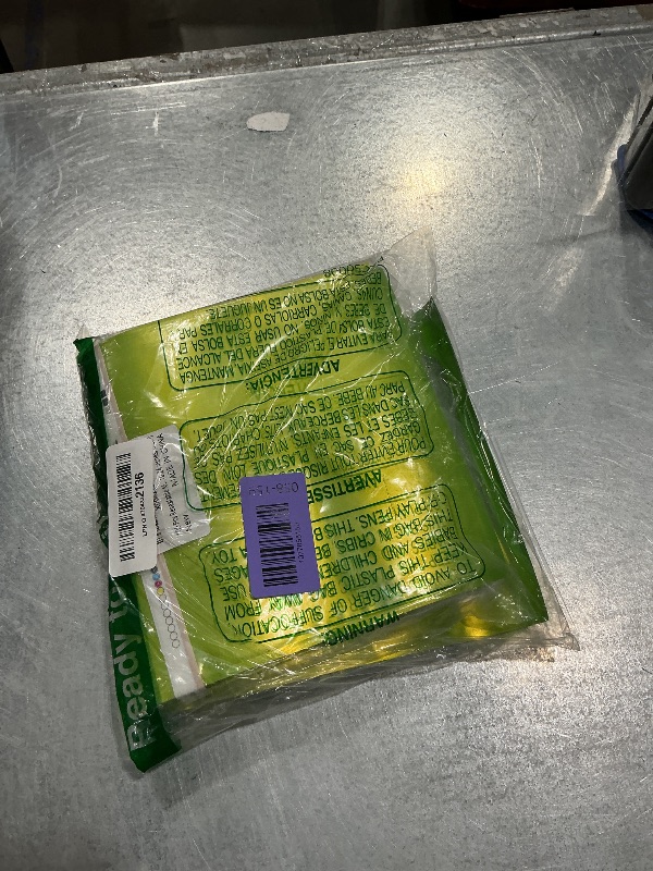 Photo 1 of 100 PCS Resealable Mylar Bags with Frosted Clear Window Bags Packaging Bag Foil Pouch Zipper Bag for Food Self Sealing Storage Supplies (7.08x10.24, Green)