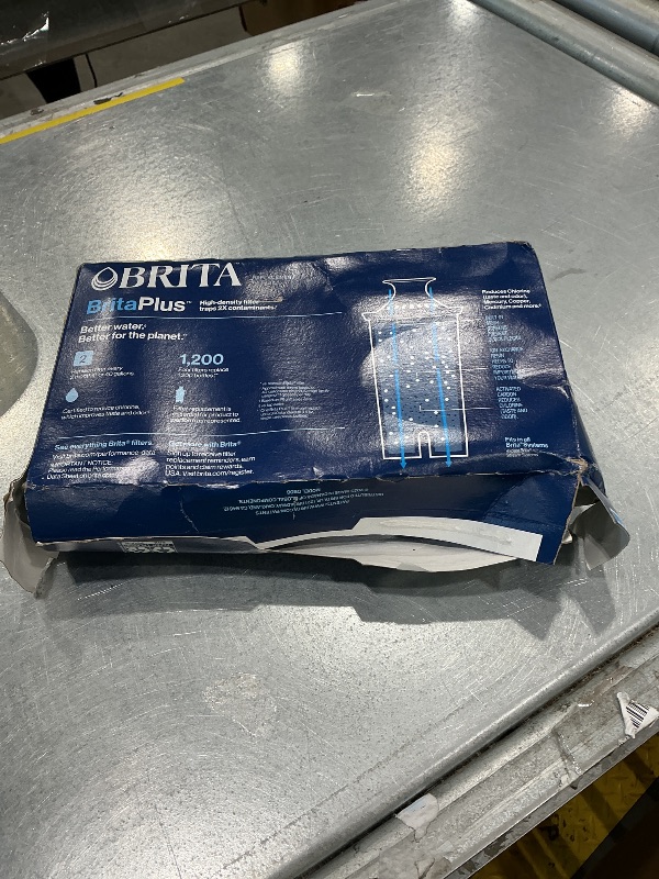 Photo 1 of ***ITEM IS USED*** Brita BritaPlus Replacement Water Filter for Pitchers and Dispensers, WQA NSF/ANSI Certified, Reduces 2x More Contaminants vs. Standard Brita, Reduces Chlorine Zinc Copper Mercury & More, 4 Filters