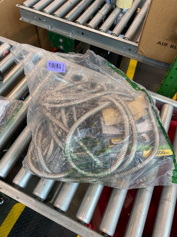 Photo 1 of [Item dented, might not function properly] Bionic Steel 25 Ft Metal Garden Hose with Nozzle, 25Ft x 5/8 In. Premium 304 Stainless Steel Metal Water Hose, Flexible Non Kinking, Lightweight, Heavy Duty, for Yard, Outdoor