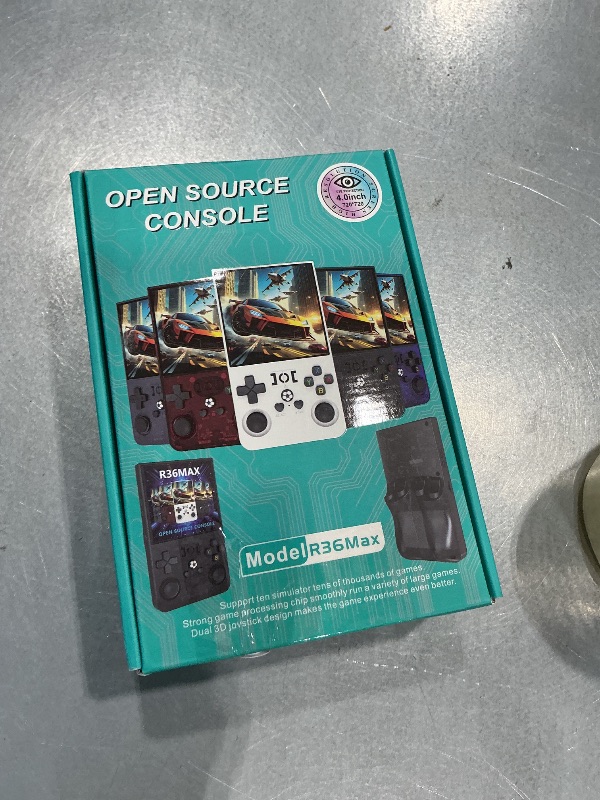 Photo 1 of ***BROKEN, SOLD FOR PARTS*** R36MAX 4000mAh Portable Rechargeable Handheld Retro Game Console,Handheld Retro Game Console with 64G TF Car,4.0-inch Screen,Feminine+Masculine Colors Easy Install for Travelers,Black