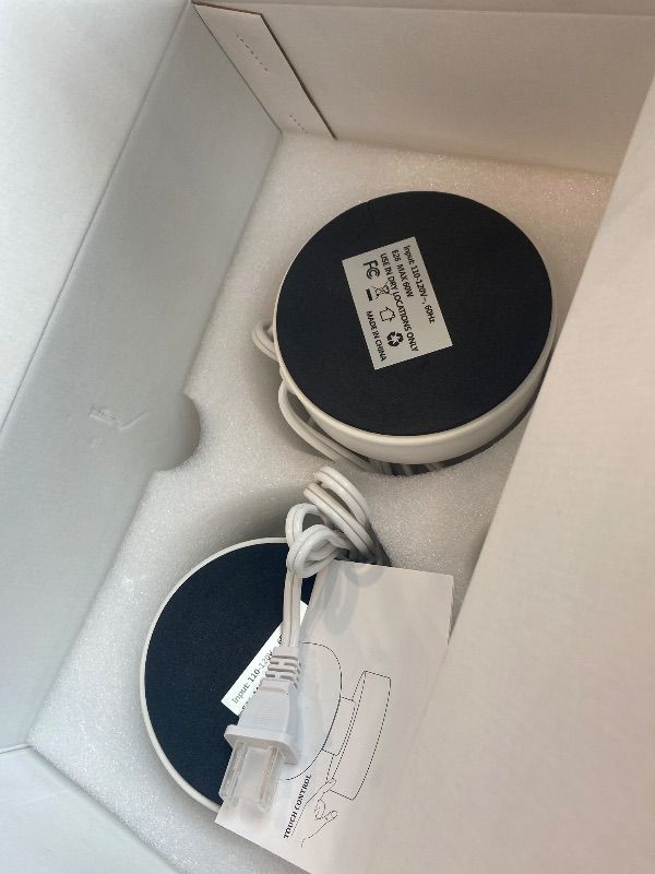 Photo 1 of [Only the bases, missing shades] Seealle Touch Bedside Table Lamp Set of 2 - Small Bedside Lamp for Bedroom Living Room Night Stands, Desk Lamp with White Glass Shade for Small Spaces, 3 Way Dimmable, LED Bulbs, Gifts