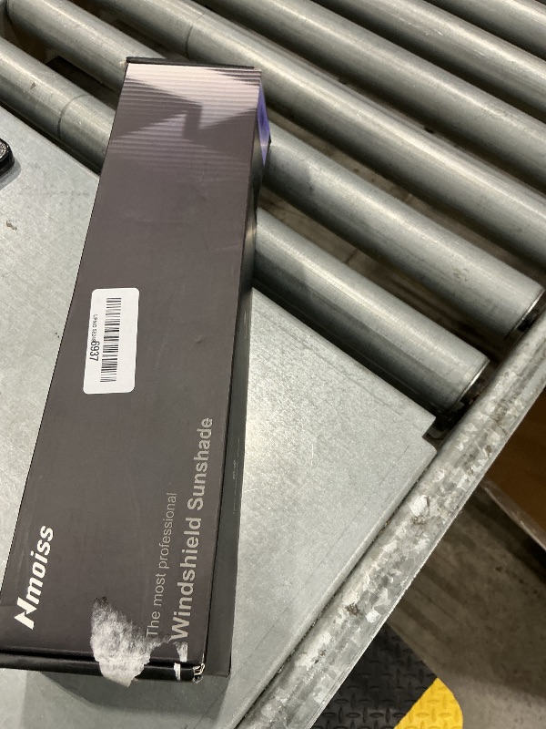 Photo 1 of [Upgraded] Nmoiss Windshield Sun Shade Umbrella, [Vinyl Coating Heat Shield] Protect Car from Sun Rays & Heat Damage Keep Cool and Protect Interior, Spring Structure Edge, Standard Medium
