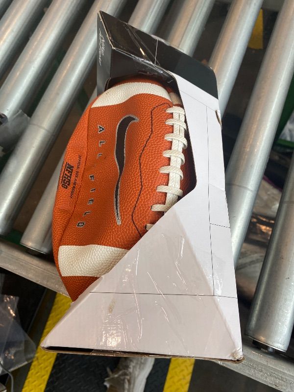 Photo 1 of [DAMAGED] All Field 3.0 FB 9 Official Nike Single Brown/White/Metallic Silver/Black Football Ball