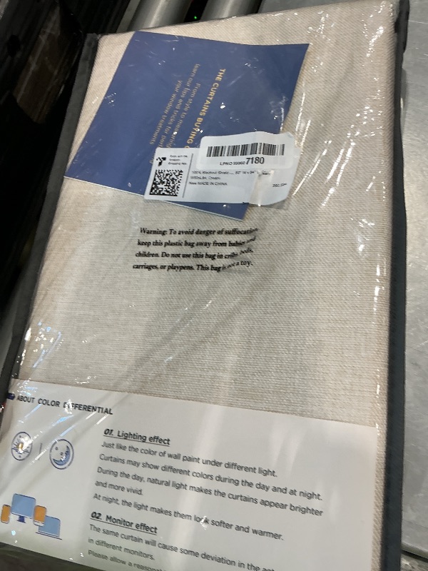 Photo 1 of 100% Blackout Shield Linen Textured Total Blackout Curtains for Bedroom 84 Inches Long, Back Tab/Rod Pocket Living Room Drapes, Thermal Insulated Blackout Curtains 2 Panels Set, 50" W x 84" L, Cream