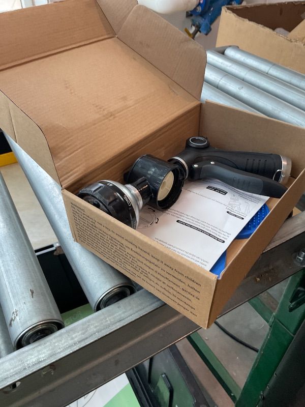 View 3 of [MISSING PARTS] [USED] EVILTO Garden Hose Nozzle, High Pressure Hose Spray Nozzle 8 Way Spray Pattern One-Touch Sprayer for Watering Plants, Lawn, Patio, Car Wash, Cleaning?Showering Pet