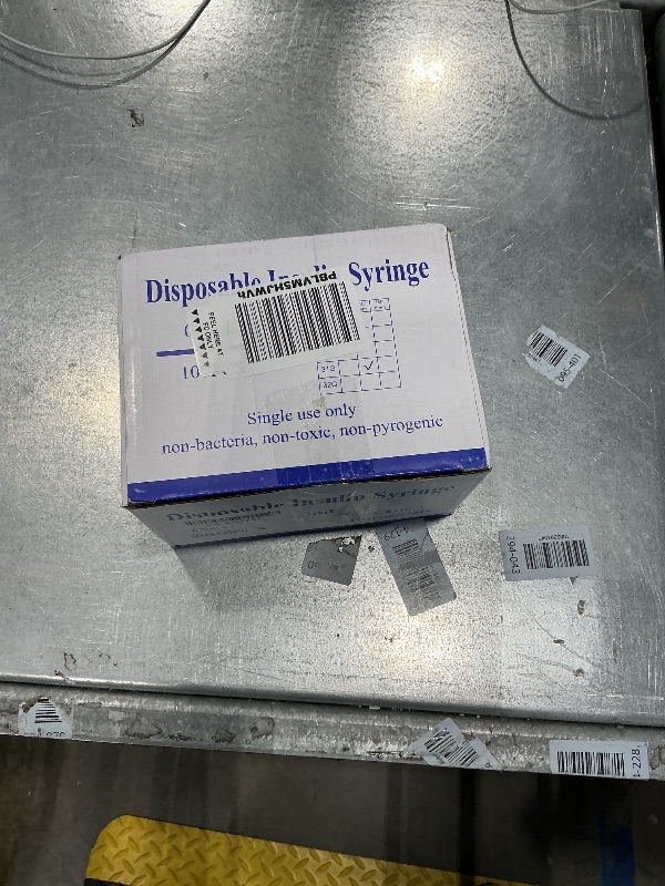 Photo 1 of 0.5mL/cc Lab Liquid Dispensing jeringas U-100-31G,5/16"- 8mm Individually Wrapped (Box of 100)