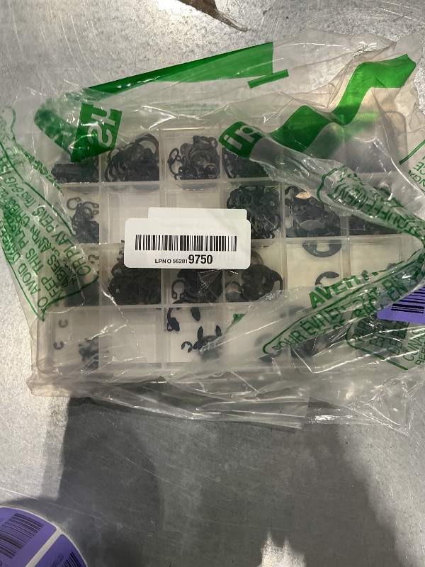 Photo 1 of ?Piece 2.0?Mm–12?mm External Retaining Ring & E/C?Clip Set – Carbon Steel Circlip Assortment Kit