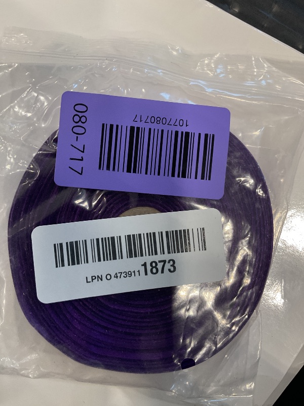 Photo 1 of 1/2 Inch Purple Satin Ribbon 50 Yards Single Face Polyester