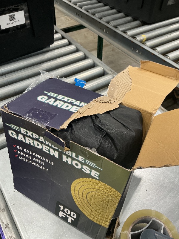 Photo 1 of 100 ft Expandable Garden Hose - Superior Strength 3750D - 3 -Layer Latex Core - Expanding Water hoses - Extra Strong Brass Connectors/Storage Bag