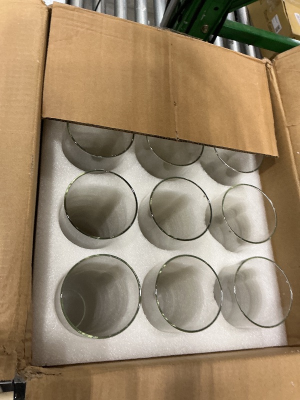 Photo 1 of 12 Pcs Hurricane Candle Holder Sleeve, H:14" D:3" Bottomless Glass Cylinder Candleholder Tall Clear Glass Cylinder Open Both Ends, Chimney Tube Cover, Open Ended Candle Shade