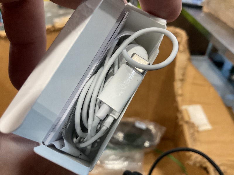Photo 1 of [Right Earbud doesn’t work] Apple EarPods Headphones with USB-C Plug, Wired Ear Buds with Built-in Remote to Control Music, Phone Calls, and Volume