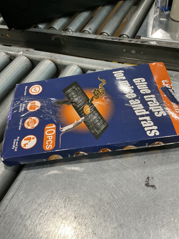 Photo 1 of 10 Pack Sticky Mouse Trap, Super Large 47.2 * 11'' Glue Traps for Mice, Peanut Taste Pheromone Rats Traps Indoor for Home, Rodent Snakes Spiders Roaches